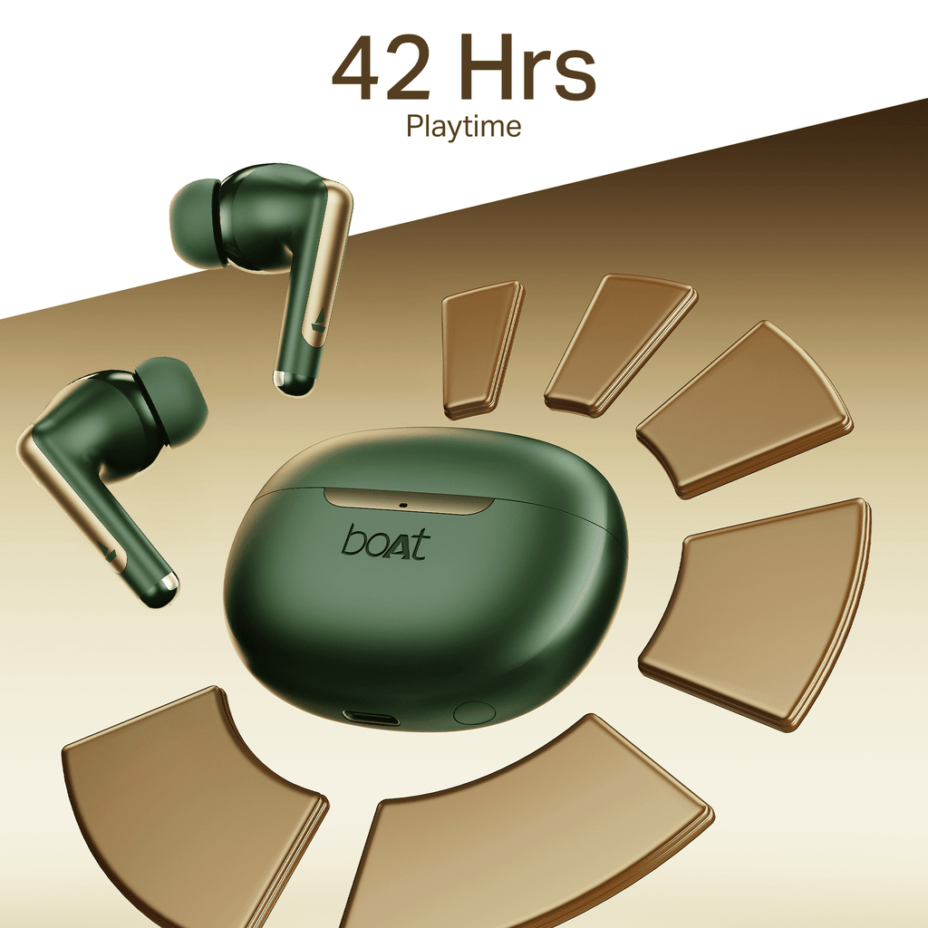 boAt Airdopes 141 Elite ANC | Wireless Earbuds with 42 Hours Playback, Up to 35dB ANC, BEAST™ Mode, Dual EQs, ENx™ Tech