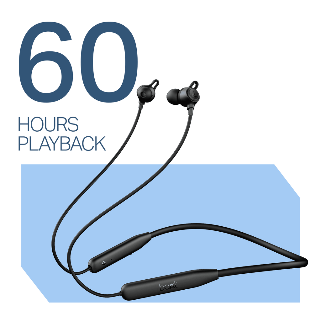 boAt Rockerz 200 | Wireless Earphone with 60H Playback, ASAP™ Charge, BEAST™ Mode, ENx™ Technology