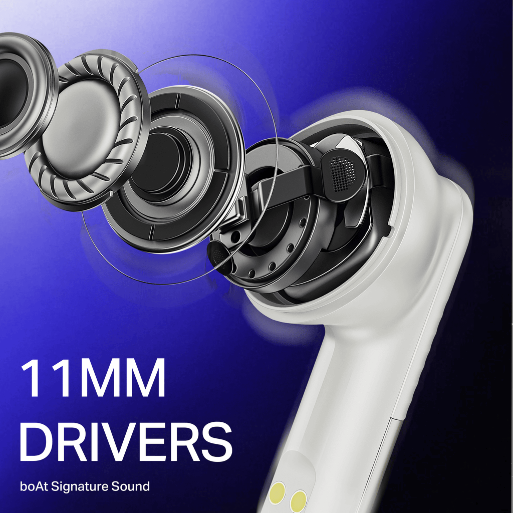 boAt Airdopes Prime 412 | Wireless Earbuds with 50 Hours Playback, AI-ENx™ Calling, BEAST™ Mode & boAt Signature Sound