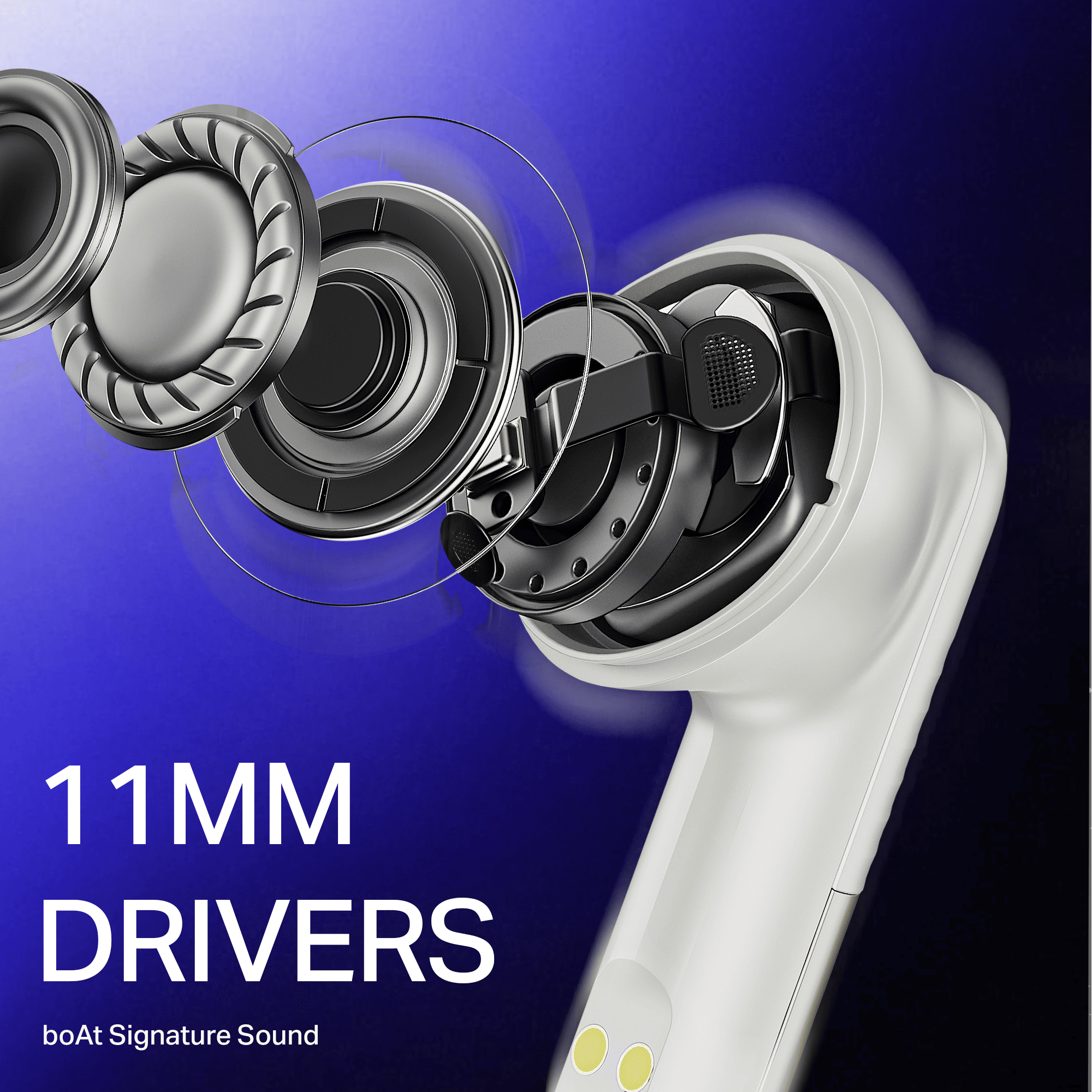 boAt Airdopes Prime 412 | Wireless Earbuds with 50 Hours Playback, AI-ENx™ Calling, BEAST™ Mode & boAt Signature Sound
