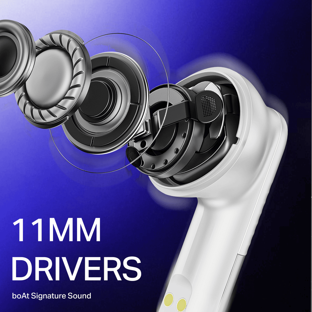 boAt Airdopes Prime 412 | Wireless Earbuds with 50 Hours Playback, AI-ENx™ Calling, BEAST™ Mode & boAt Signature Sound