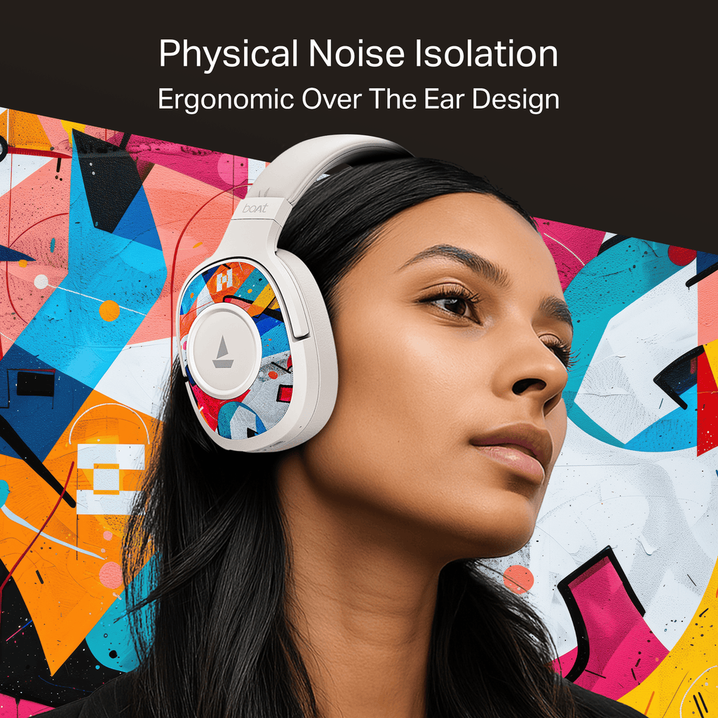 boAt Rockerz Plus 550 | Wireless Headphones with 100H Playback, 50mm Drivers & boAt Signature Sound
