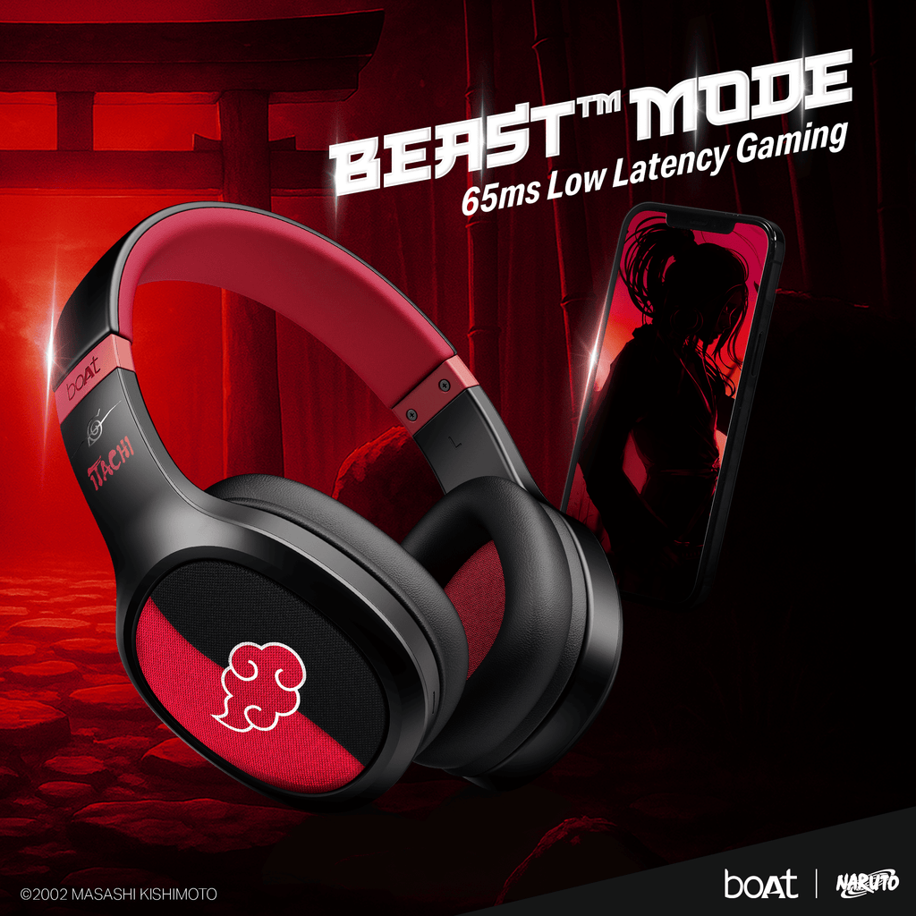 boAt Rockerz 460 Naruto Edition | Naruto Series – Wireless Headphones with 30 Hours Playback & BEAST™ Mode