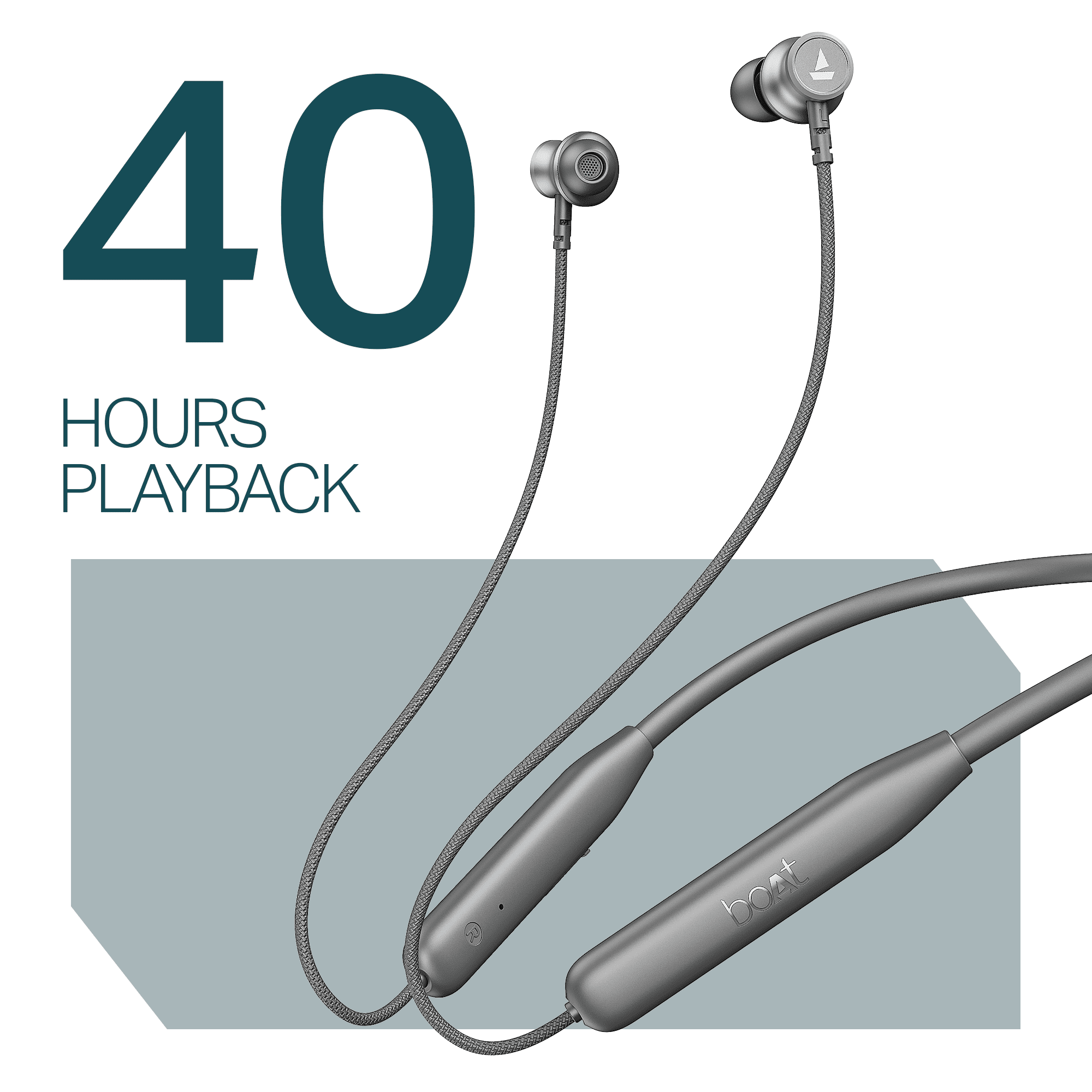 boAt Rockerz 113 | Wireless Neckband with ENx™ Tech, 40H Playback, Beast™ Mode, Dual Pairing