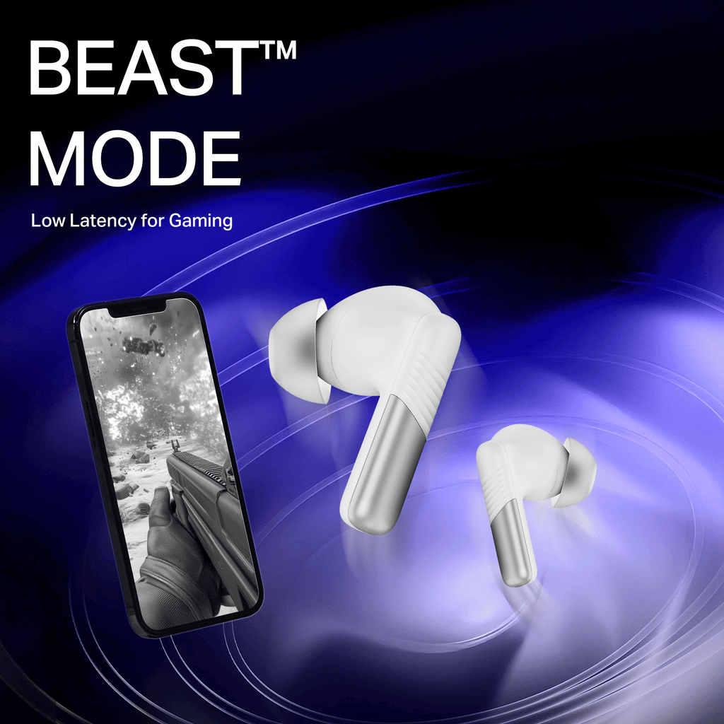 boAt Airdopes Prime 412 | Wireless Earbuds with 50 Hours Playback, AI-ENx™ Calling, BEAST™ Mode & boAt Signature Sound