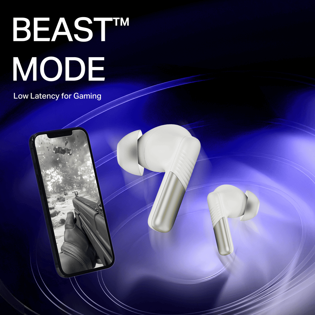 boAt Airdopes Prime 412 | Wireless Earbuds with 50 Hours Playback, AI-ENx™ Calling, BEAST™ Mode & boAt Signature Sound