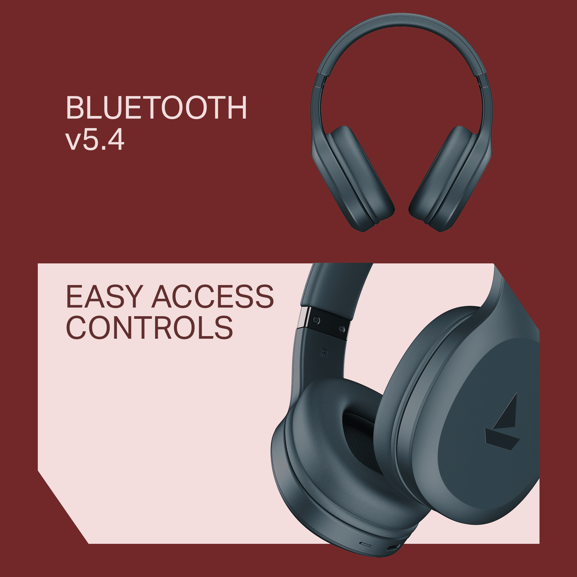 boAt Rockerz 412 | Wireless Headphones with 40mm Drivers, BEAST™ Mode, ENx™ Tech & 60H Playback