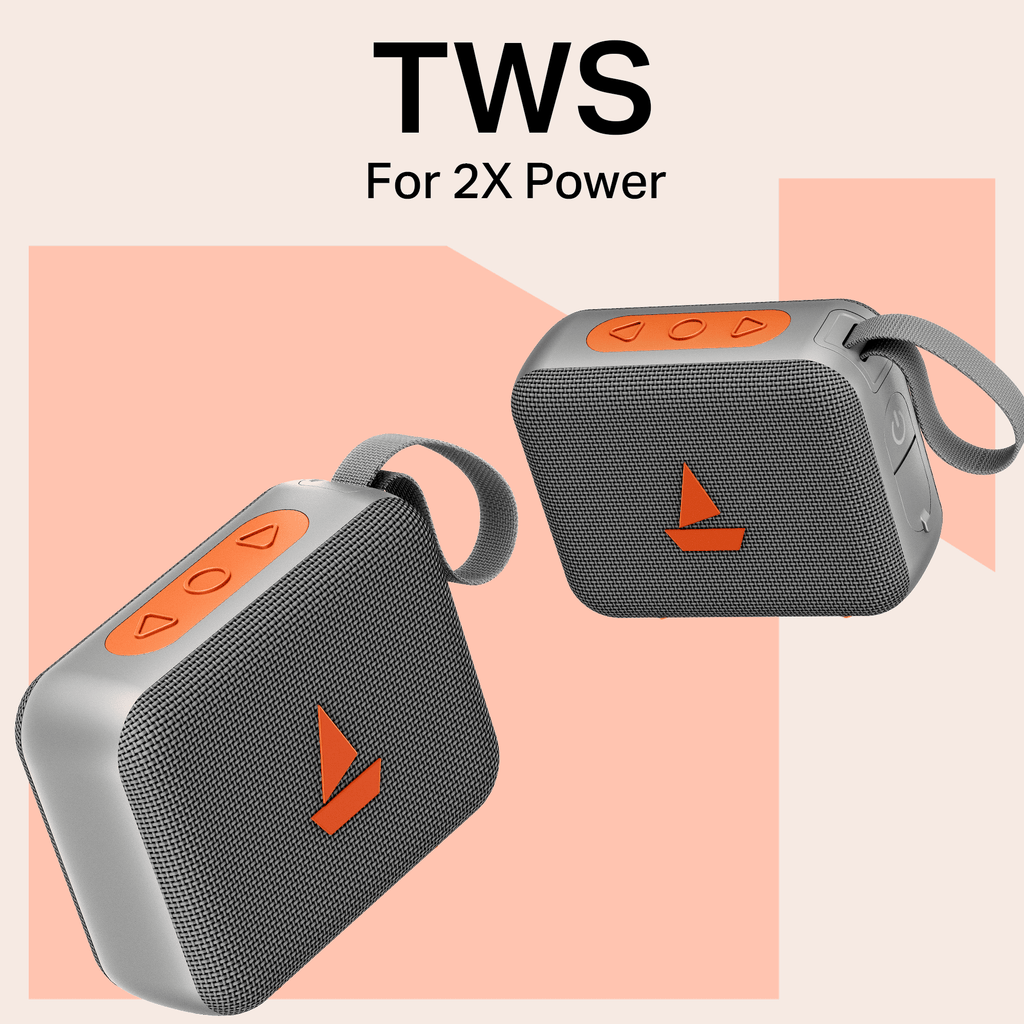 boAt Stone 310 | Portable Bluetooth Speaker with 5W Sound, TWS, 16H Playback & IPX5