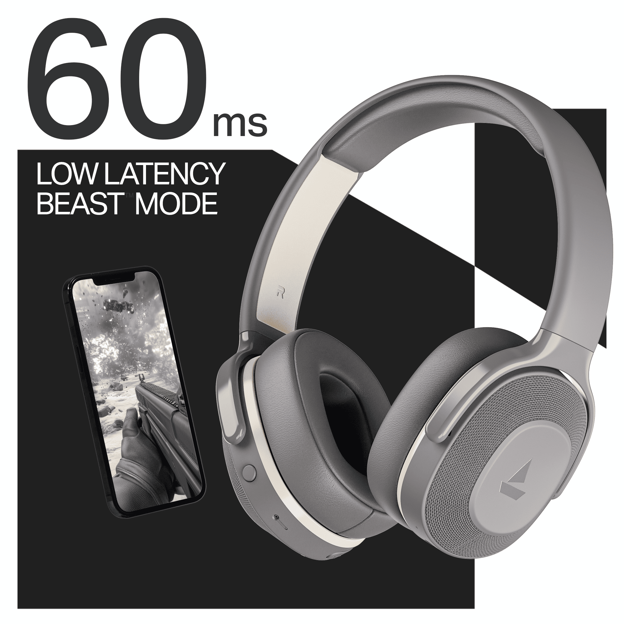 boAt Rockerz 413 | Wireless Headphones with 40mm Drivers, BEAST™ Mode, ENx™ Tech & 60H Playback