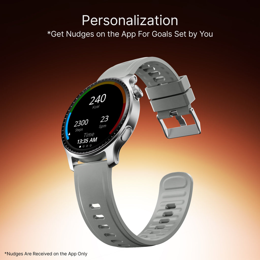 boAt Ultima Prime | Smartwatch with 1.43" AMOLED Display, Cloud Watch Faces, Emergency SOS, BT Calling, Functional Crown