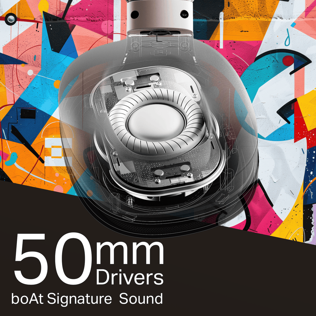 boAt Rockerz Plus 550 | Wireless Headphones with 100H Playback, 50mm Drivers & boAt Signature Sound