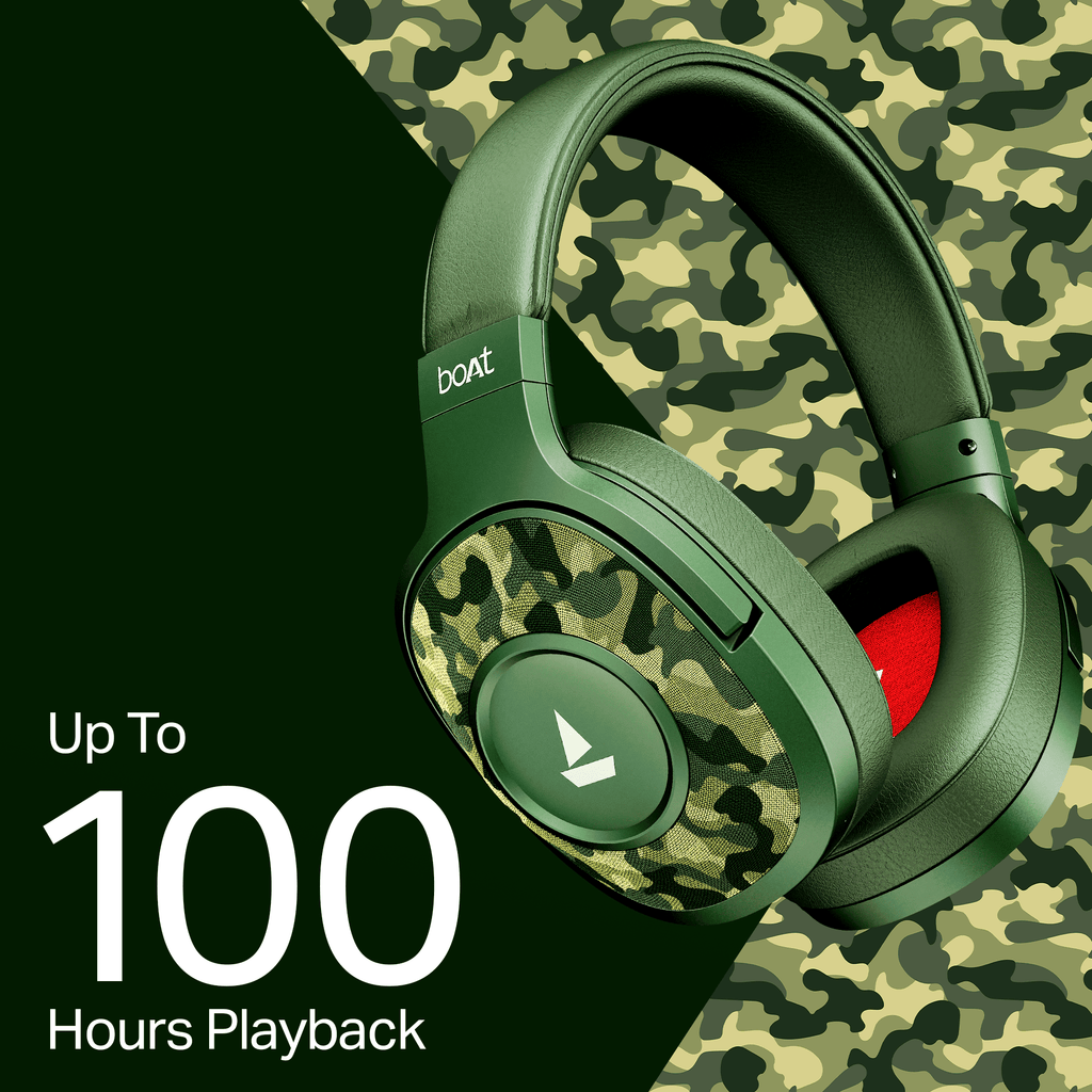 boAt Rockerz Plus 550 | Wireless Headphones with 100H Playback, 50mm Drivers & boAt Signature Sound