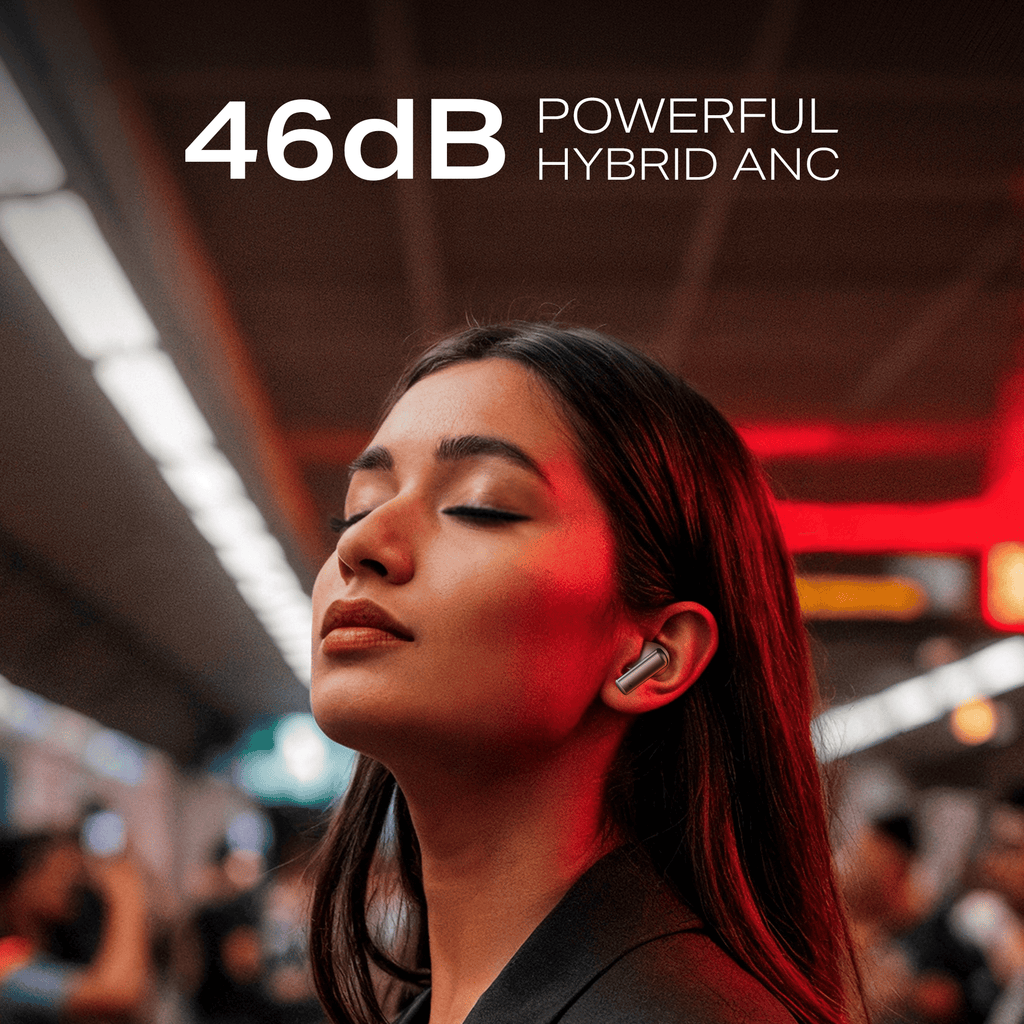 boAt Airdopes Prime 701 ANC | Wireless Earbuds with 50 Hours Playback, 46dB Hybrid ANC, Spatial Audio, Multipoint & BEAST™ Mode