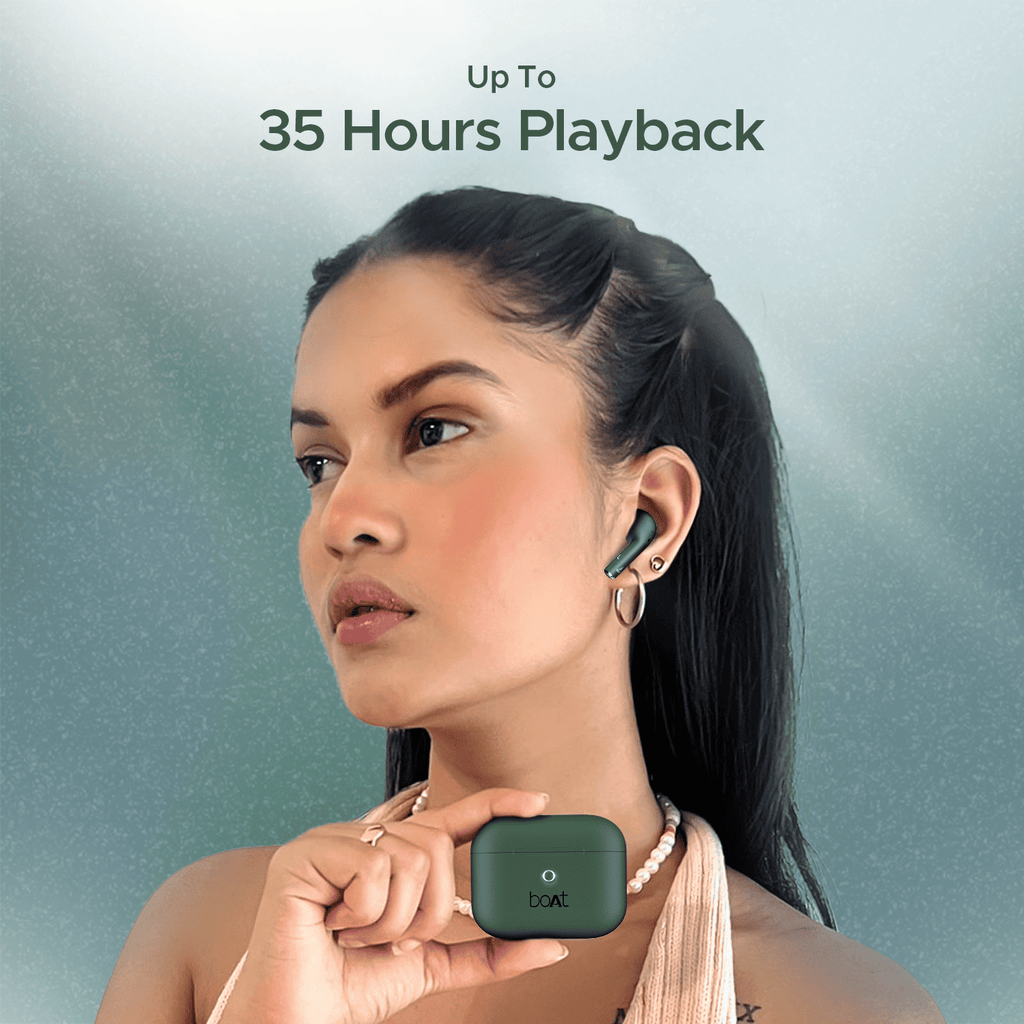 boAt Airdopes Alpha | True Wireless Earbuds with 35 Hours Playback, 13mm Drivers, ENx™ Tech, ASAP™ Charge, IWP™ Technology