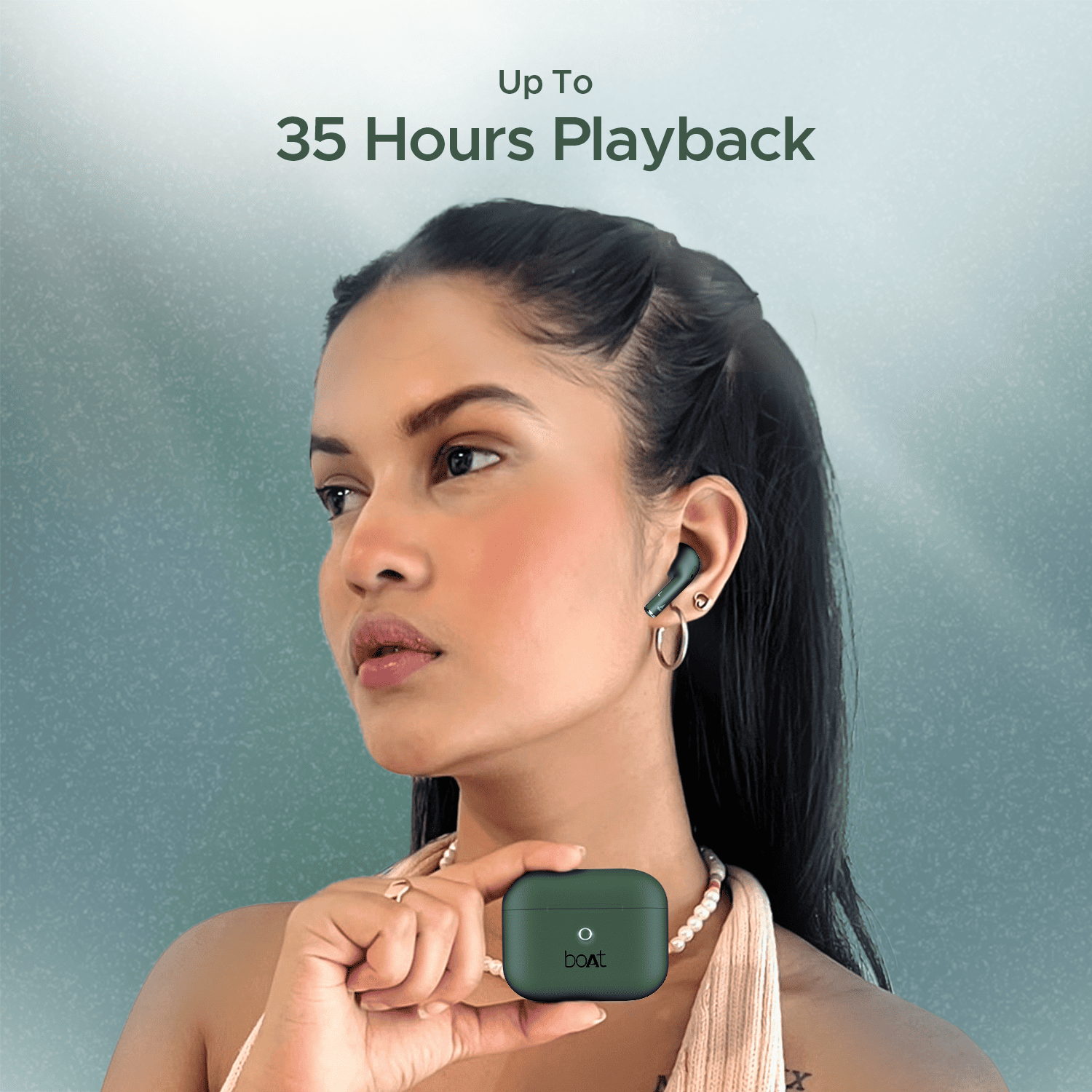 boAt Airdopes Alpha | True Wireless Earbuds with 35 Hours Playback, 13mm Drivers, ENx™ Tech, ASAP™ Charge, IWP™ Technology