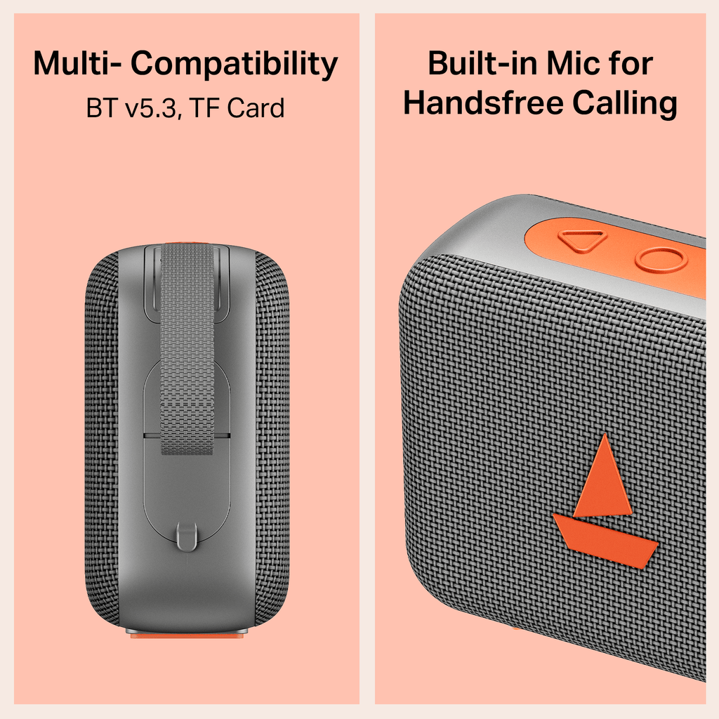boAt Stone 310 | Portable Bluetooth Speaker with 5W Sound, TWS, 16H Playback & IPX5