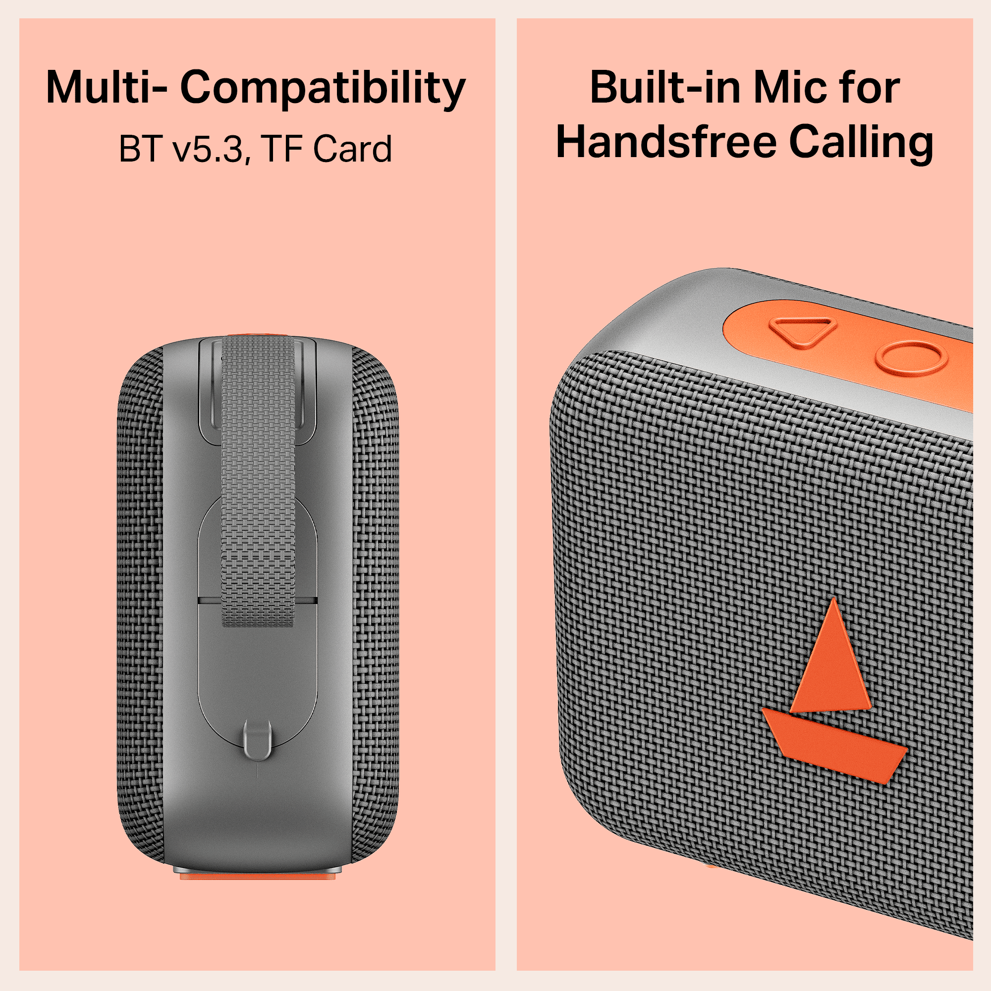 boAt Stone 310 | Portable Bluetooth Speaker with 5W Sound, TWS, 16H Playback & IPX5