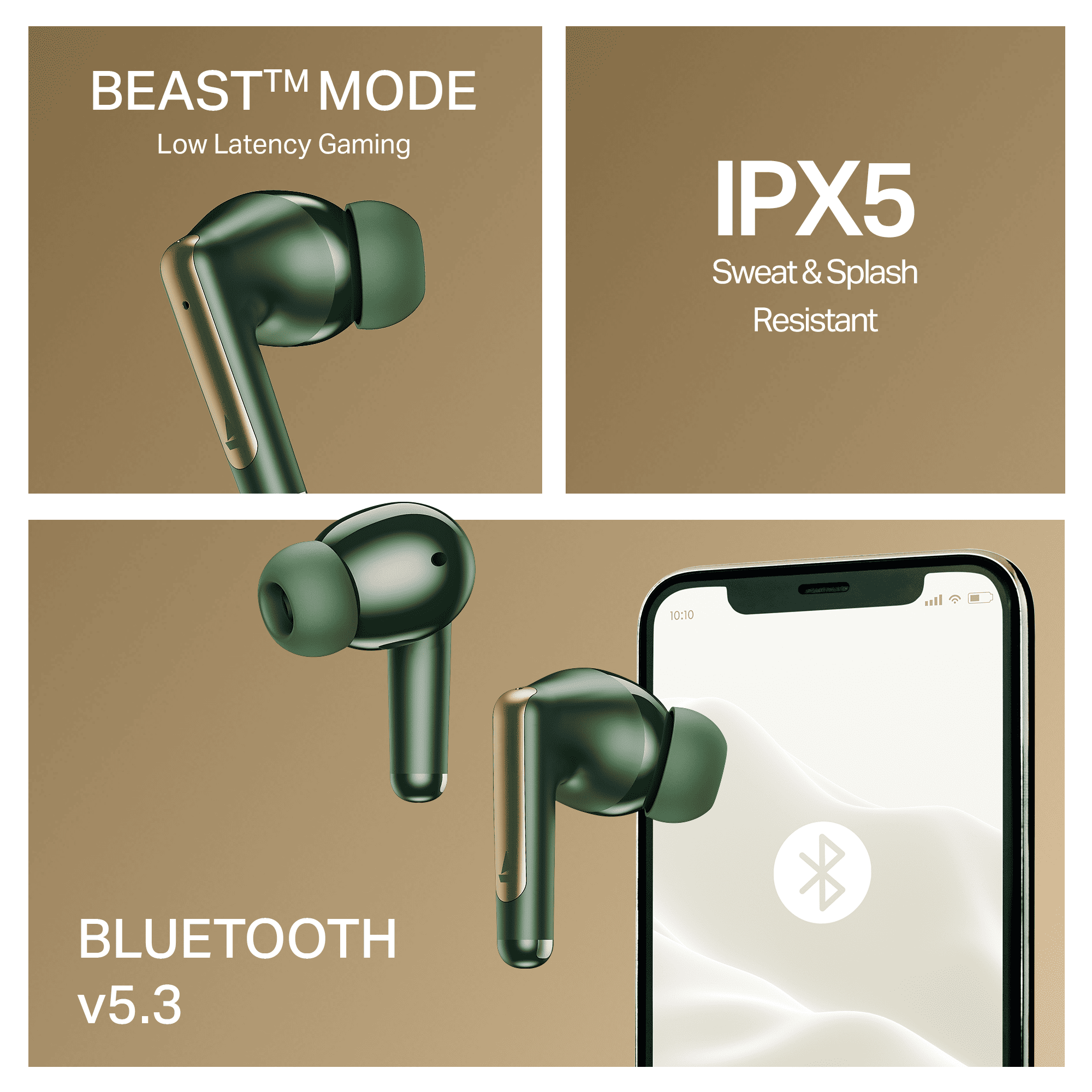 boAt Airdopes 141 Elite ANC | Wireless Earbuds with 42 Hours Playback, Up to 35dB ANC, BEAST™ Mode, Dual EQs, ENx™ Tech