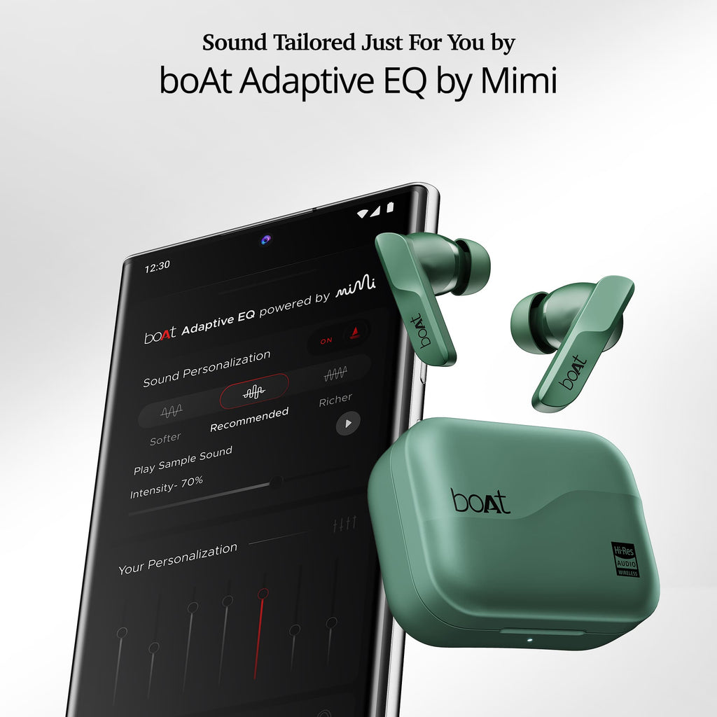 boAt Airdopes 800 HiDef | Wireless Earbuds with 40 Hours Playback, High-Res Audio with LDAC, AI ENx Technology