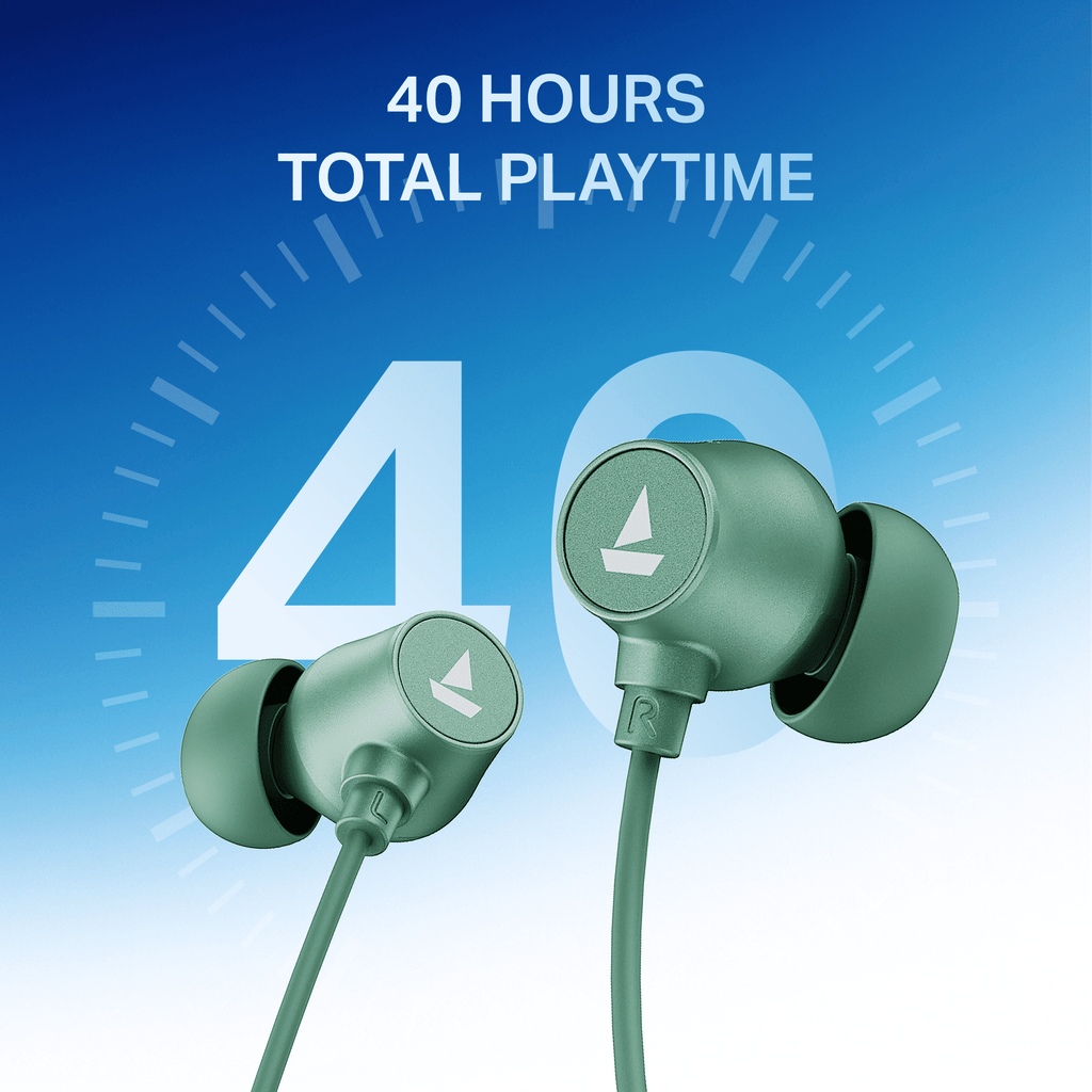boAt Rockerz 301 ANC | Wireless Neckband Earphones with 40 Hours Playback, 30dB ANC & BEAST™ Mode