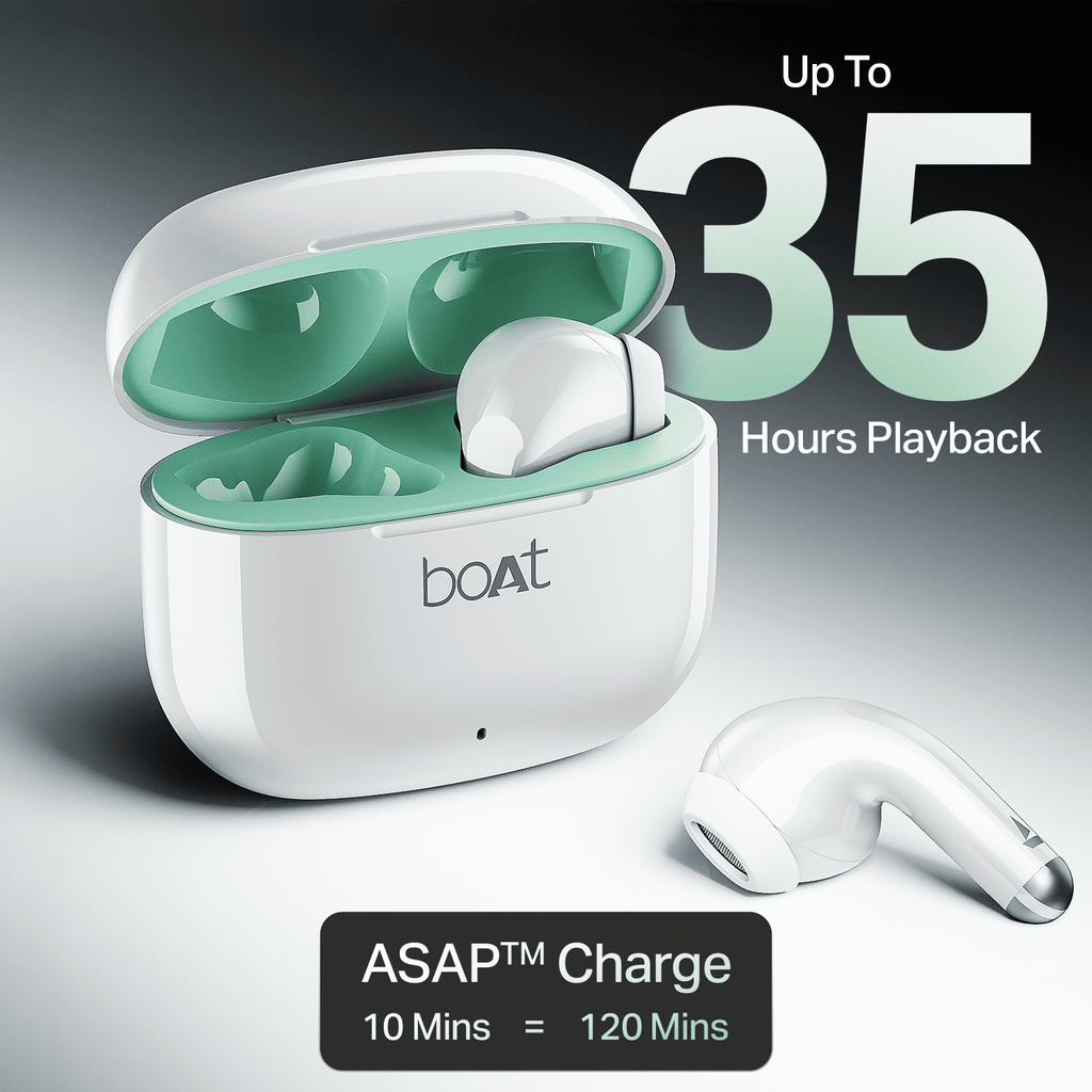 boAt Airdopes 101v2 | Wireless Earbuds with 35 Hours Playback, BEAST™ Mode & ENx™ Tech