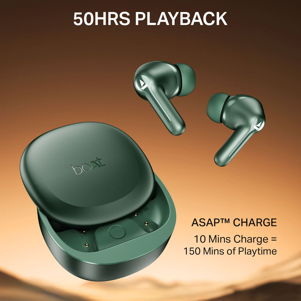 boAt Airdopes Prime 413 | Wireless Earbuds with 50 Hours Playback, BEAST™ Mode & Voice Assistant Support