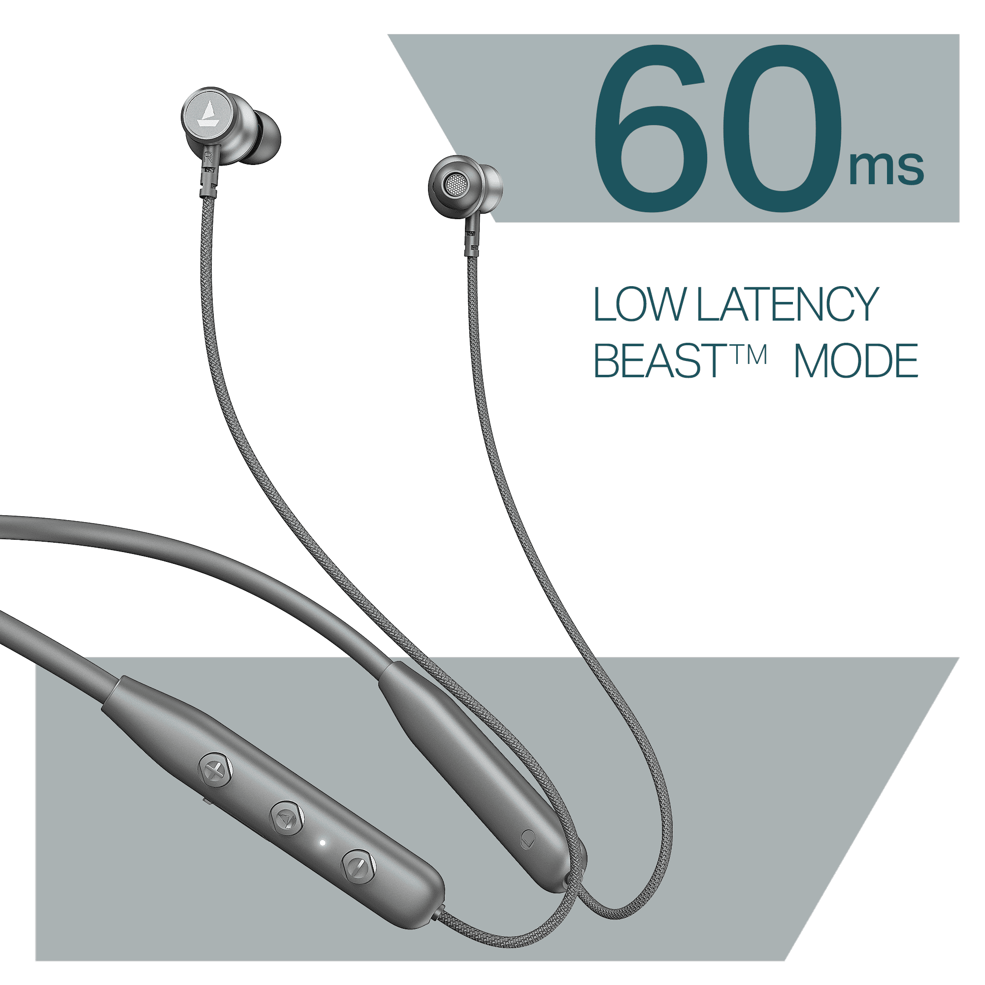 boAt Rockerz 113 | Wireless Neckband with ENx™ Tech, 40H Playback, Beast™ Mode, Dual Pairing