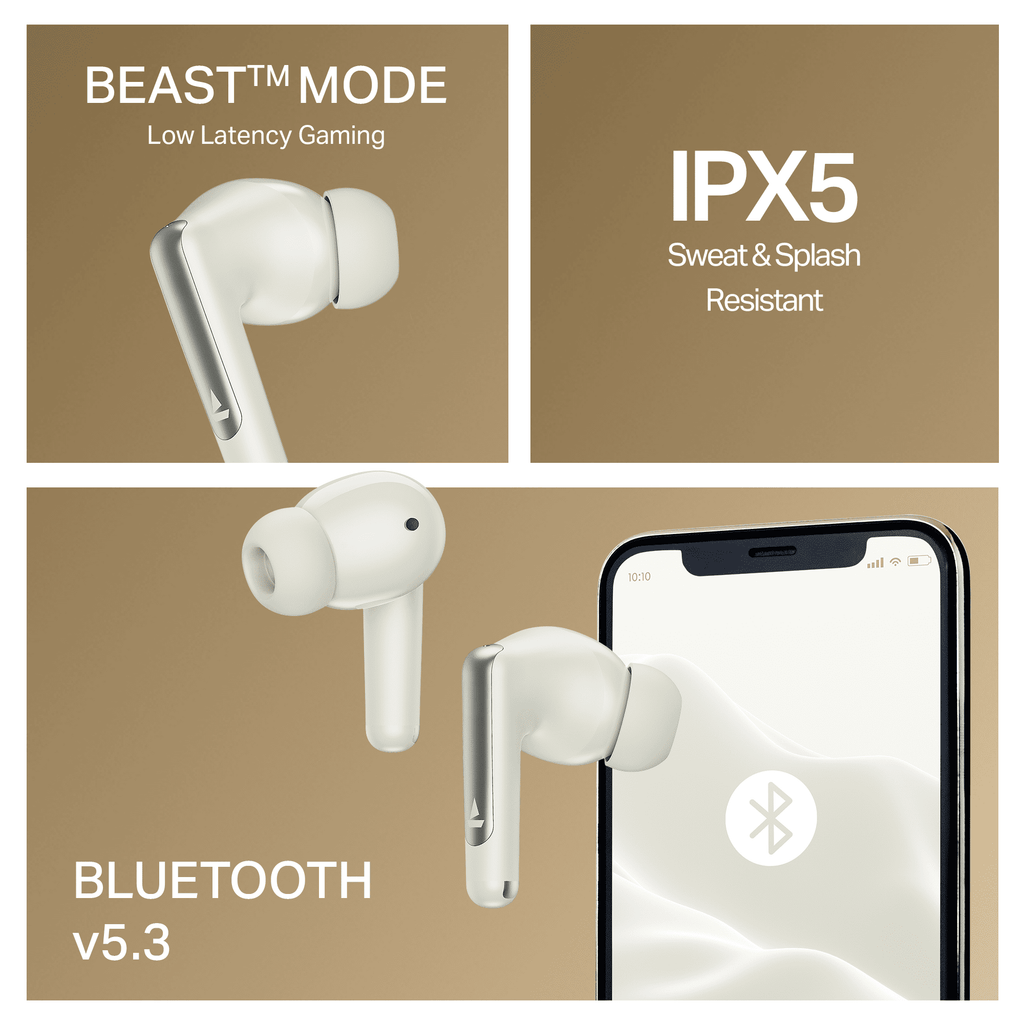 boAt Airdopes 141 Elite ANC | Wireless Earbuds with 42 Hours Playback, Up to 35dB ANC, BEAST™ Mode, Dual EQs, ENx™ Tech