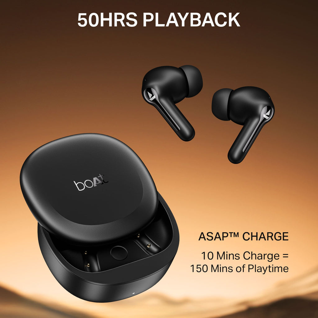 boAt Airdopes Prime 413 | Wireless Earbuds with 50 Hours Playback, BEAST™ Mode & Voice Assistant Support