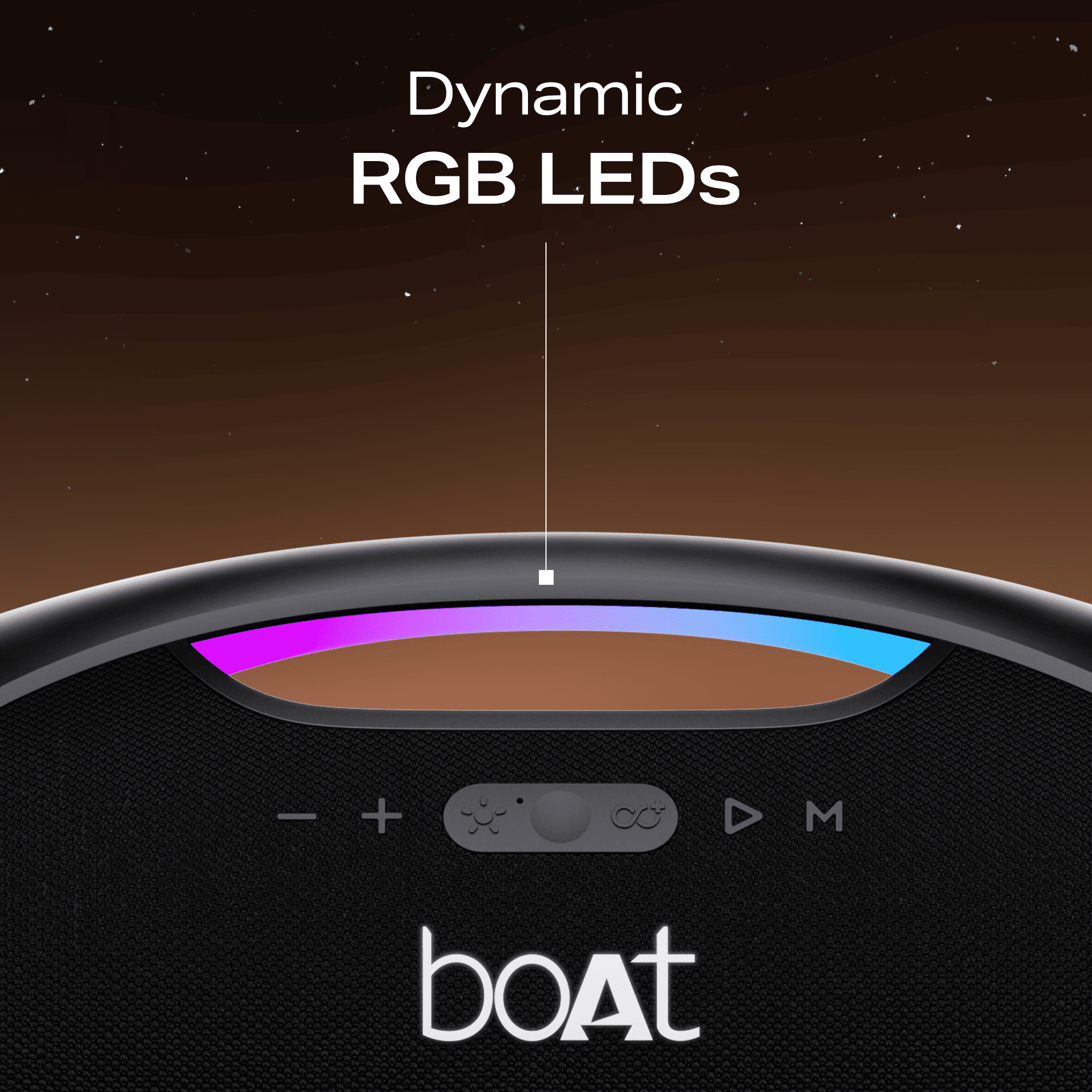 boAt Stone Ignite | Portable Bluetooth Speaker with 90W boAt Signature Sound, RGB Light, Broadcast Feature, EQ Modes