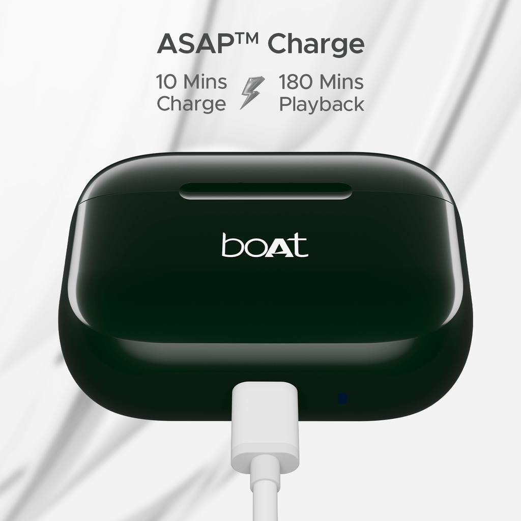 boAt Airdopes 161 | Wireless Earbuds with Massive Playback of upto 40 Hours, IPX5 Water & Sweat Resistance, IWP Technology, Type C Interface