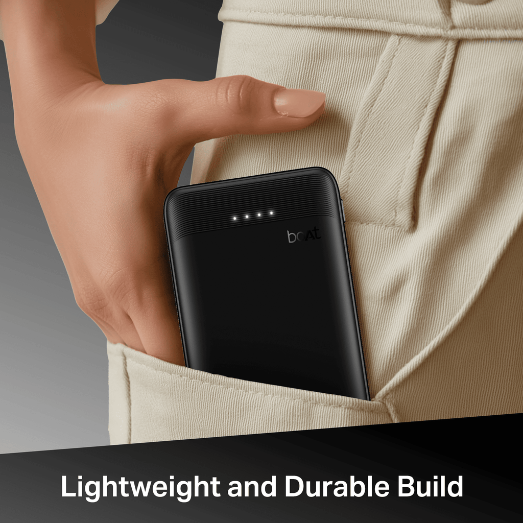 Energyshroom PB300 Activ | Powerbank with 22.5W Fast Charging, 10,000mAh, 12-Layer Smart IC Protection, 3 output ports