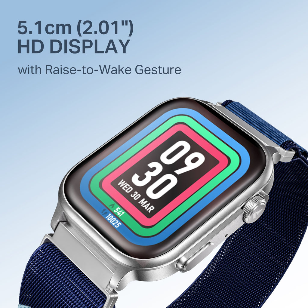 boAt Storm Infinity Max | Smartwatch with 2.01" HD Display, 20-Day Battery Life, BT Calling, IP68, and Functional Crown