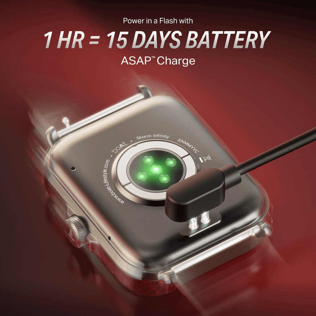 boAt Storm Infinity | Smartwatch with 1.83" HD Display, ASAP Charge, 15-Day Battery Life, Functional Crown, BT v5.4