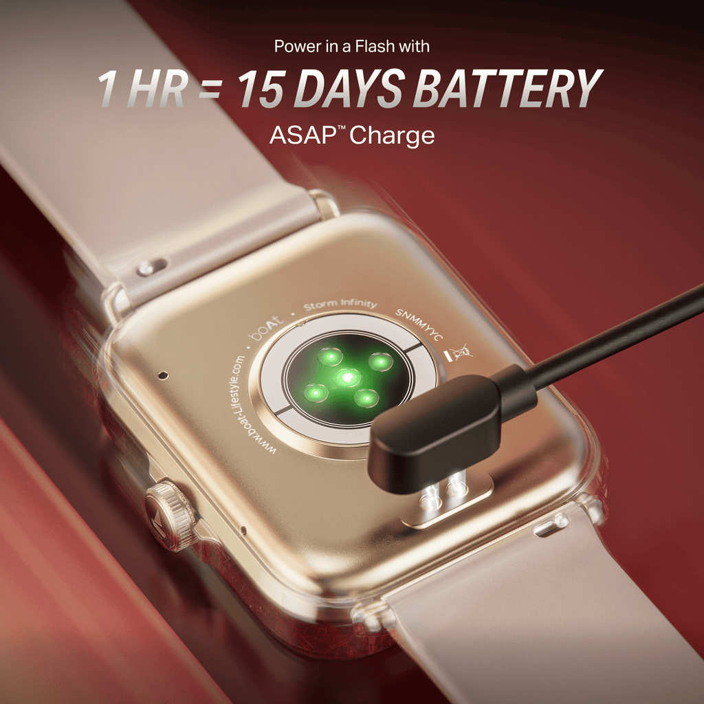 boAt Storm Infinity | Smartwatch with 1.83" HD Display, ASAP Charge, 15-Day Battery Life, Functional Crown, BT v5.4