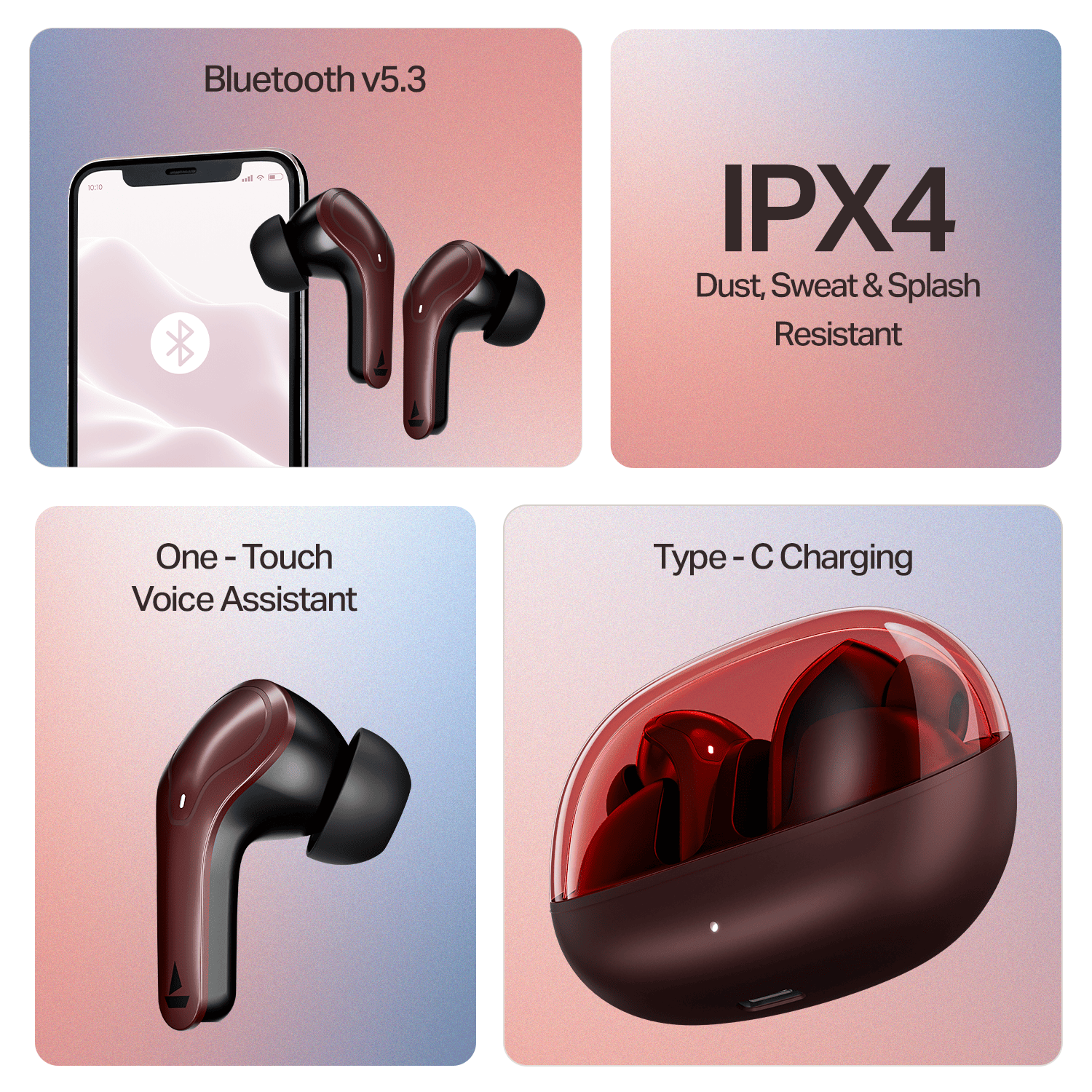 boAt Airdopes Plus 311 | Wireless Earbuds with 50 Hours Playback, Dual Mics with ENx™ Technology, BEAST™ Mode, ASAP™ Charge