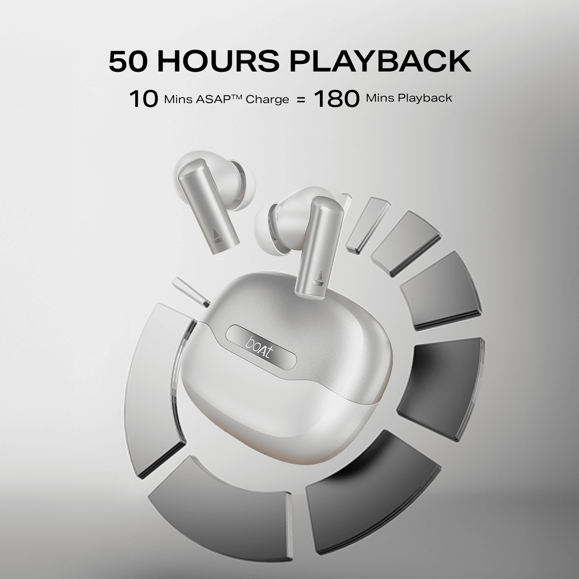 boAt Airdopes Prime 701 ANC | Wireless Earbuds with 50 Hours Playback, 46dB Hybrid ANC, Spatial Audio, Multipoint & BEAST™ Mode