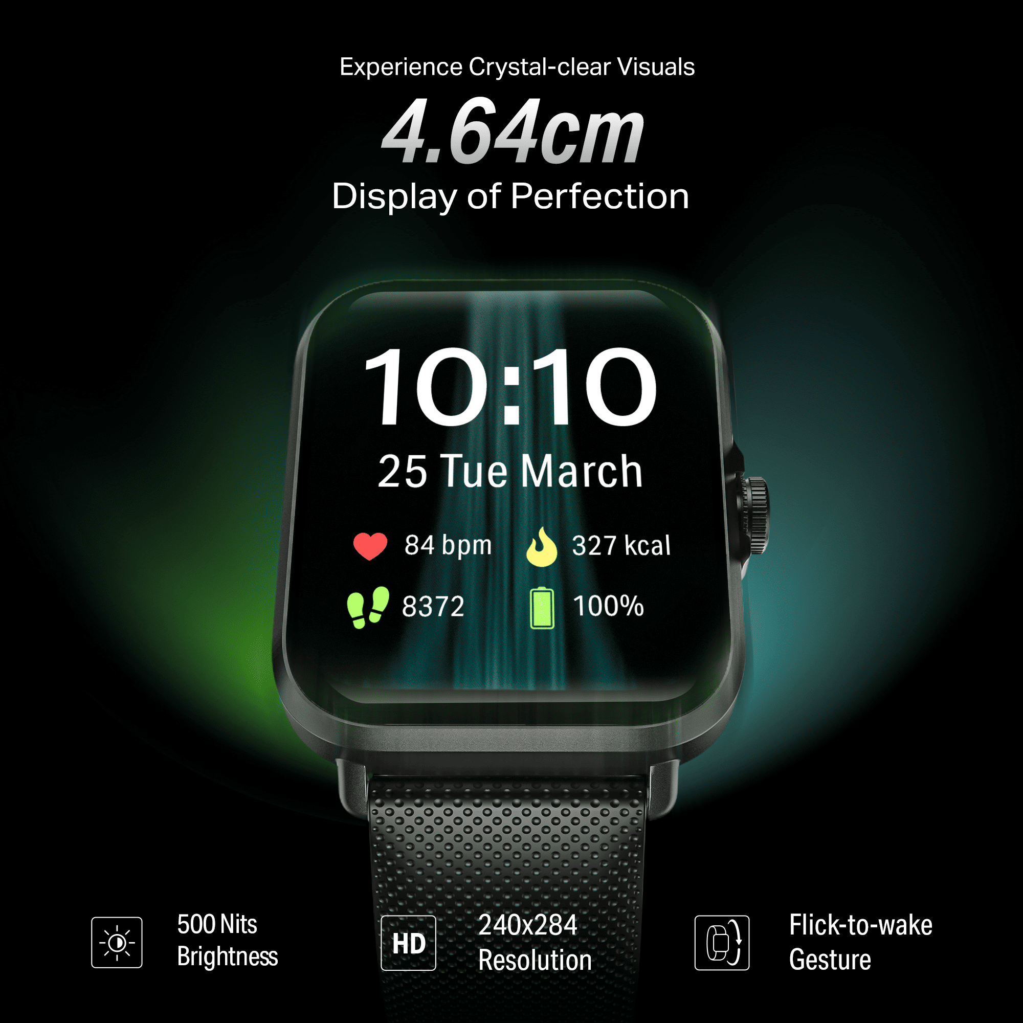 boAt Storm Infinity | Smartwatch with 1.83" HD Display, ASAP Charge, 15-Day Battery Life, Functional Crown, BT v5.4