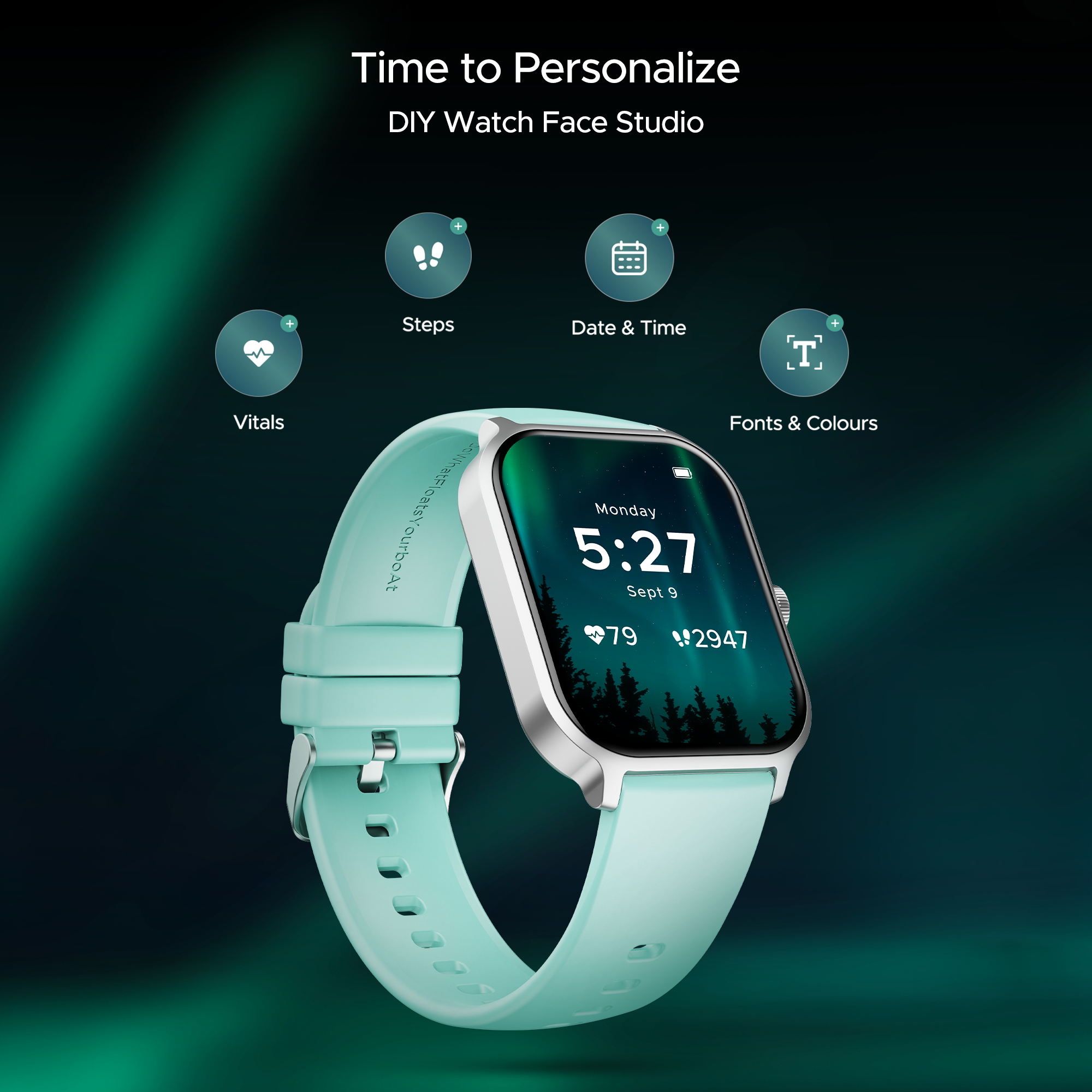 boAt Storm Call 3 Plus | Smartwatch with 1.96" HD Display, BT Calling, 700+ Activity Modes, SOS feature, Functional Crown