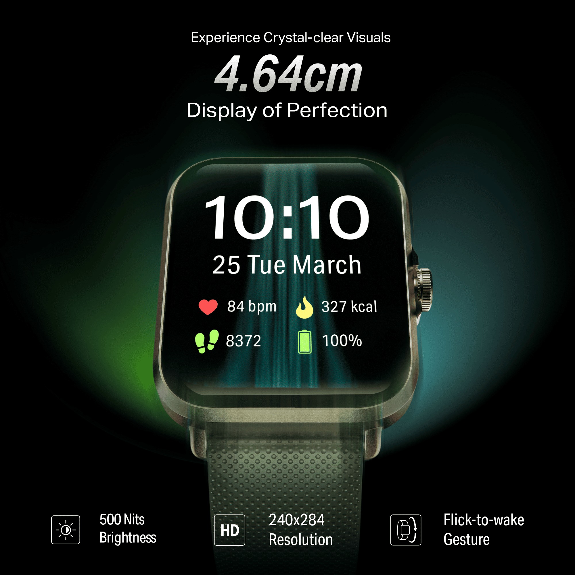 boAt Storm Infinity | Smartwatch with 1.83" HD Display, ASAP Charge, 15-Day Battery Life, Functional Crown, BT v5.4