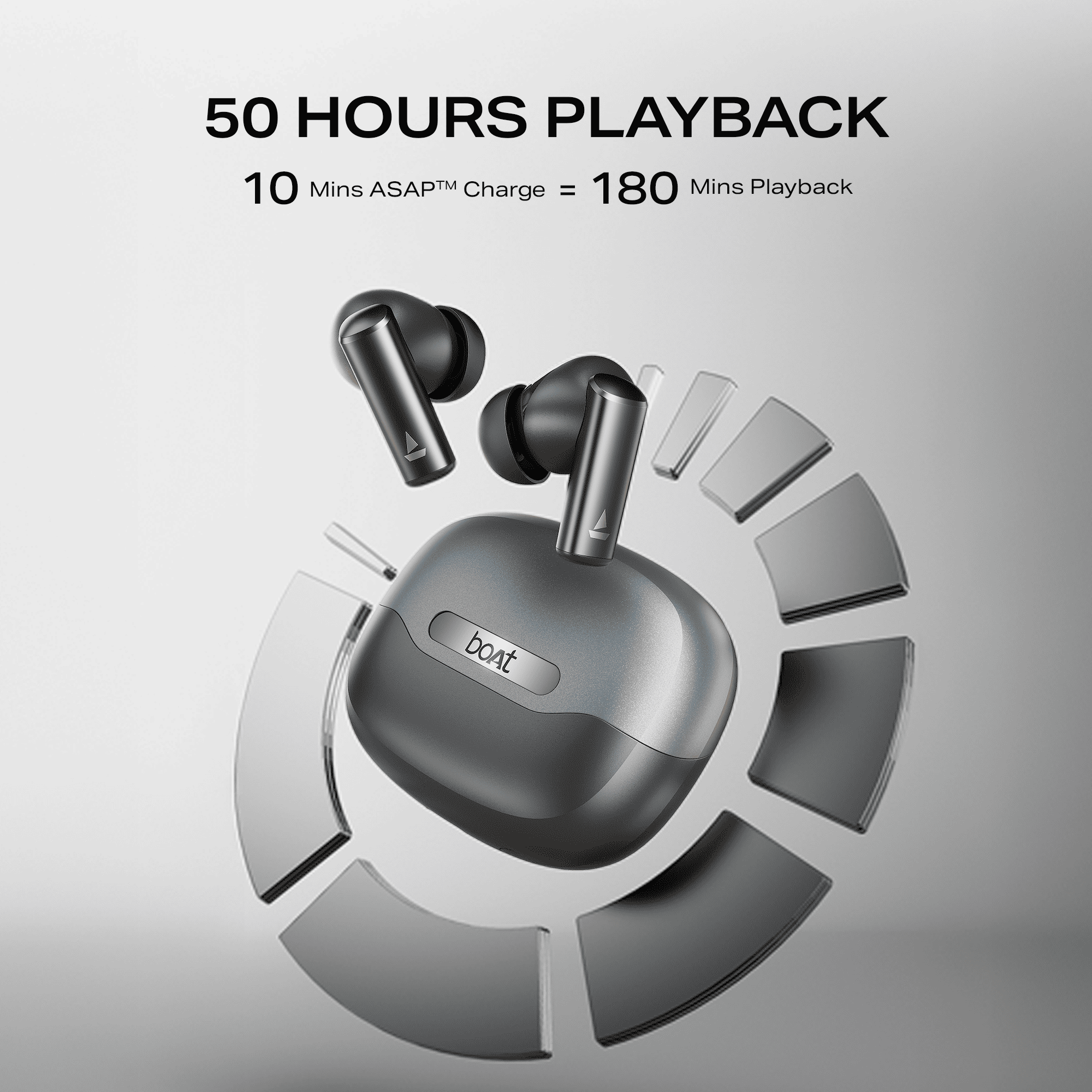 boAt Airdopes Prime 701 ANC | Wireless Earbuds with 50 Hours Playback, 46dB Hybrid ANC, Spatial Audio, Multipoint & BEAST™ Mode