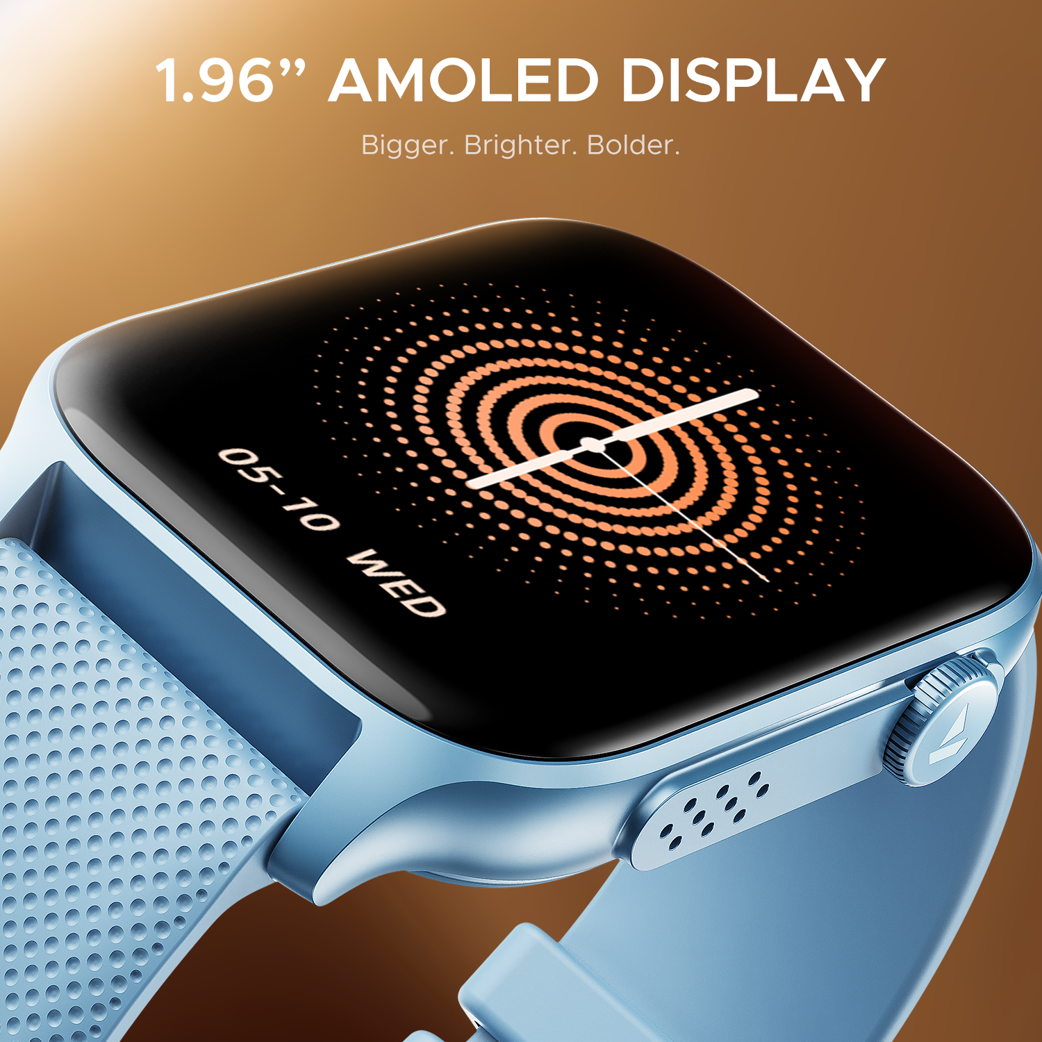 boAt Ultima Ember | Smartwatch with 1.96" AMOLED Display, Cloud Watch Faces, Functional Crown, BT Calling