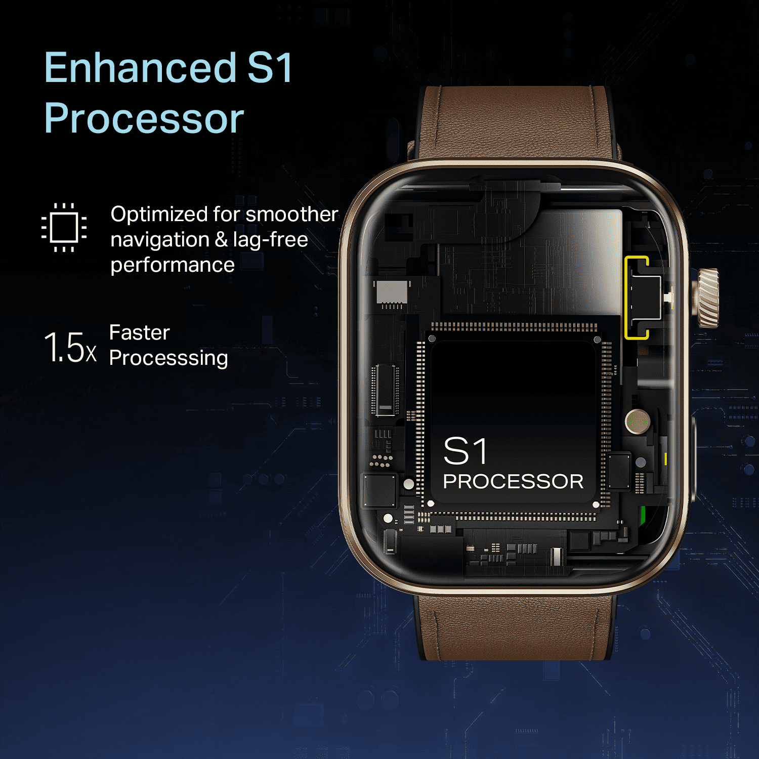 boAt Chrome Endeavour | Smartwatch with 1.96" AMOLED Display, AI Coach, Auto Activity Detection & Turn-by-Turn Navigation