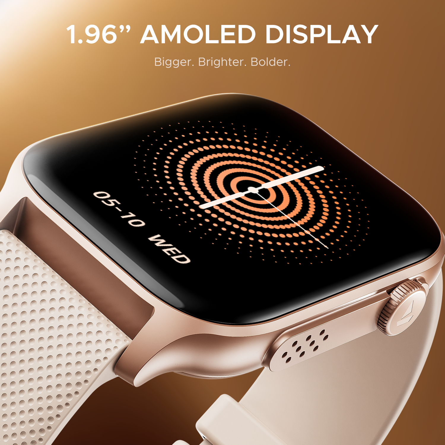 boAt Ultima Ember | Smartwatch with 1.96" AMOLED Display, Cloud Watch Faces, Functional Crown, BT Calling