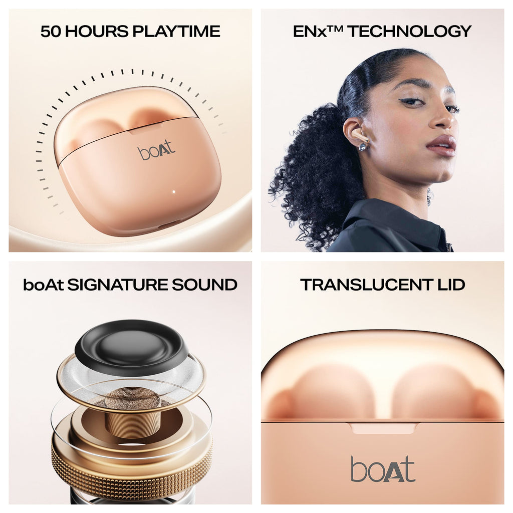boAt Airdopes 212 | Wireless Earbuds with 50 Hours Playback, BEAST™ Mode & ENx™ Calling