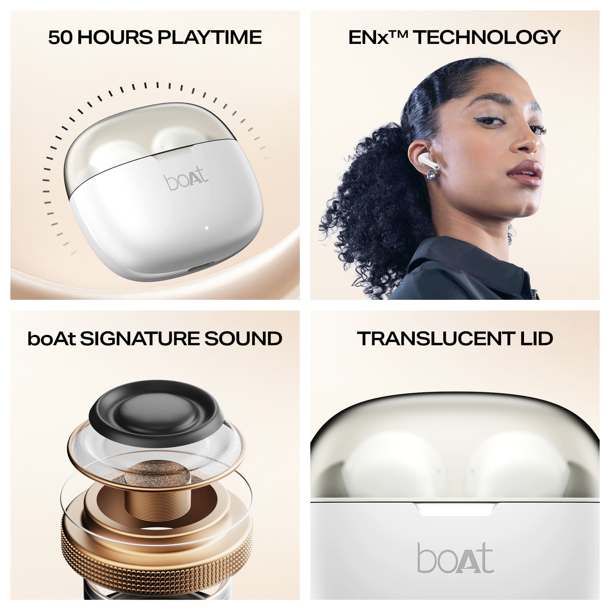 boAt Airdopes 212 | Wireless Earbuds with 50 Hours Playback, BEAST™ Mode & ENx™ Calling