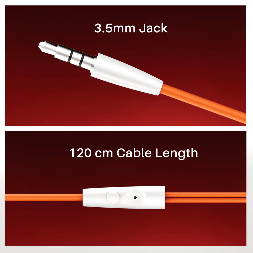 boAt Bassheads 211 | Wired Earphones with 10mm Drivers, Mic & Glossy Comfort Fit