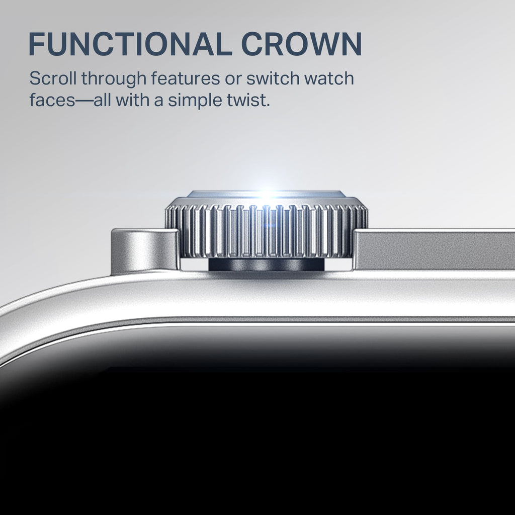 boAt Storm Infinity Max | Smartwatch with 2.01" HD Display, 20-Day Battery Life, BT Calling, IP68, and Functional Crown