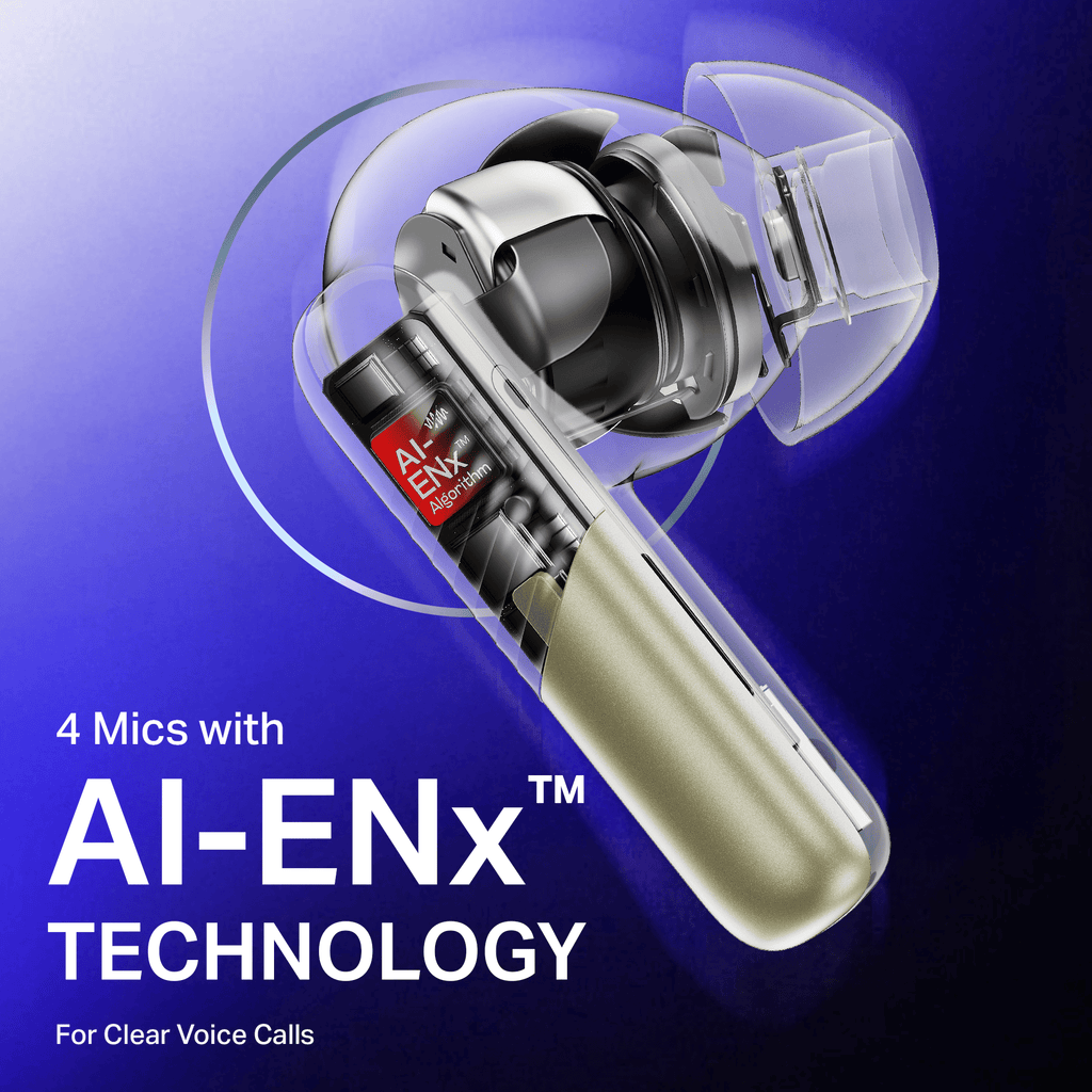 boAt Airdopes Prime 412 | Wireless Earbuds with 50 Hours Playback, AI-ENx™ Calling, BEAST™ Mode & boAt Signature Sound