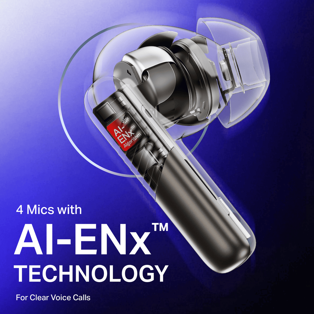 boAt Airdopes Prime 412 | Wireless Earbuds with 50 Hours Playback, AI-ENx™ Calling, BEAST™ Mode & boAt Signature Sound